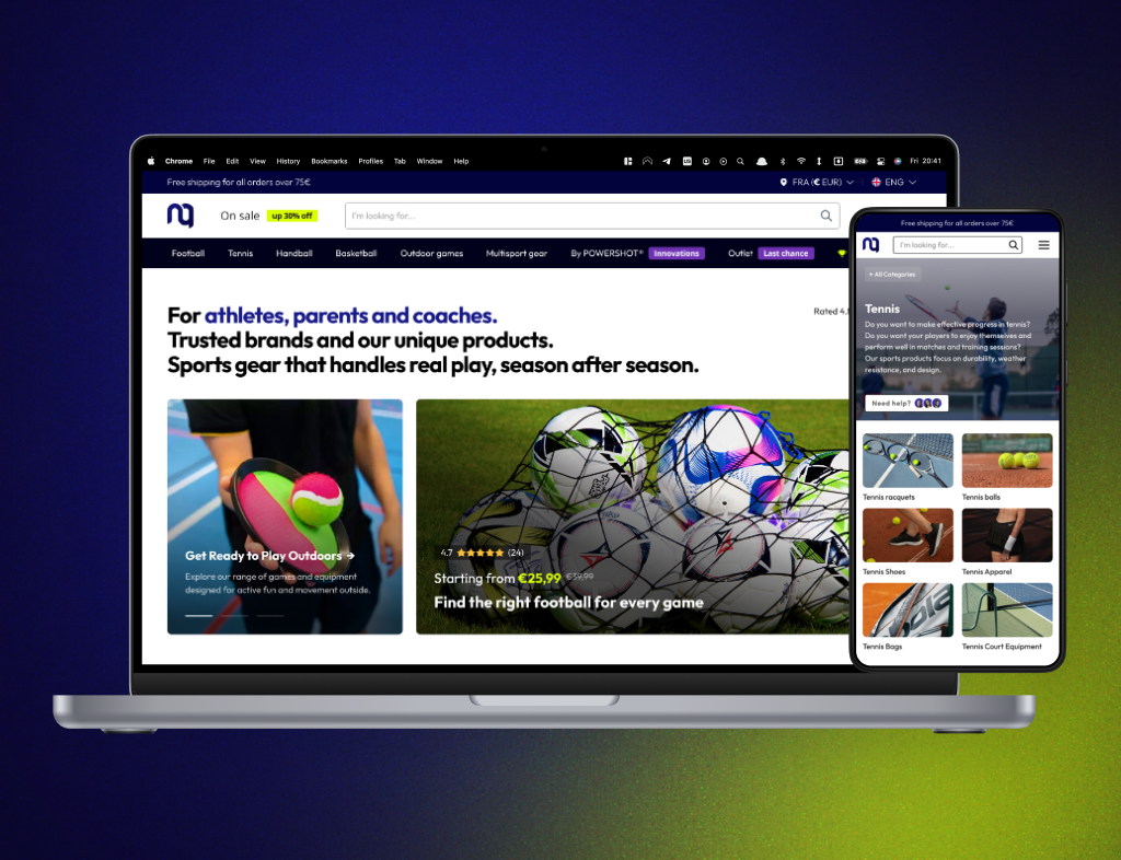 Netsportique Shopify store